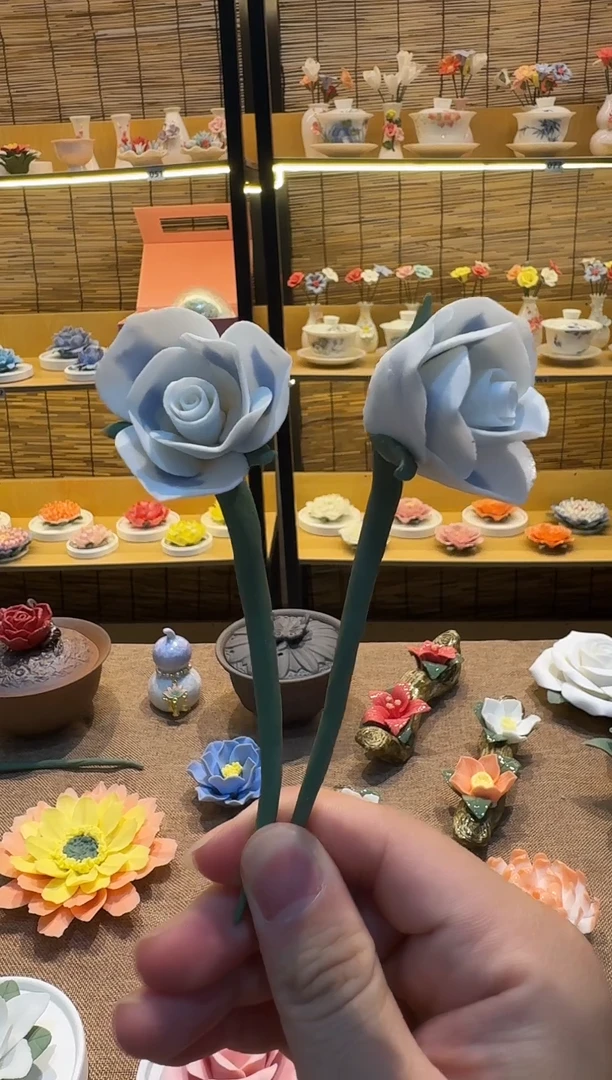 陶瓷陶瓷手捏花