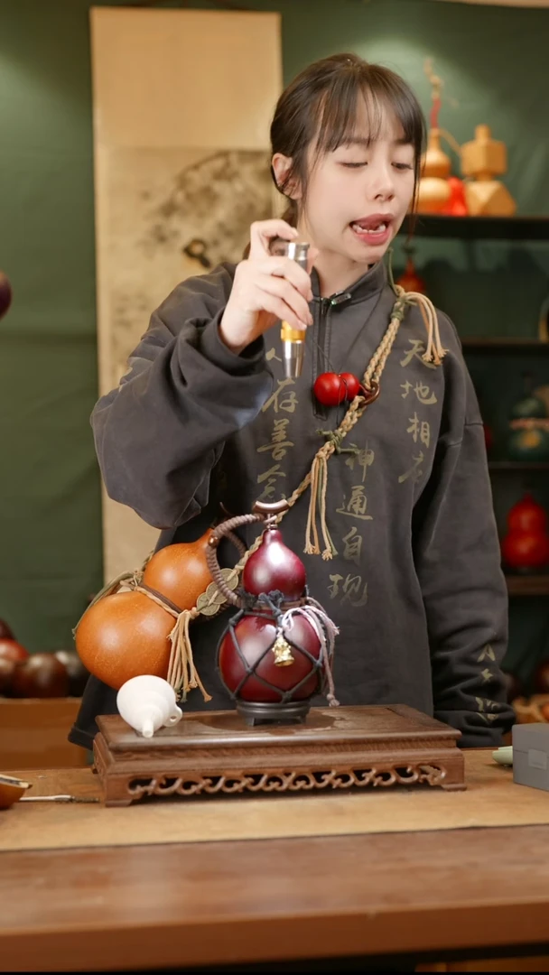 183号精品天然大漆酒葫芦一物一拍~