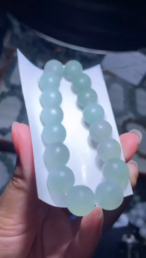 未镶嵌定制翡翠天然缅甸翡翠手串35