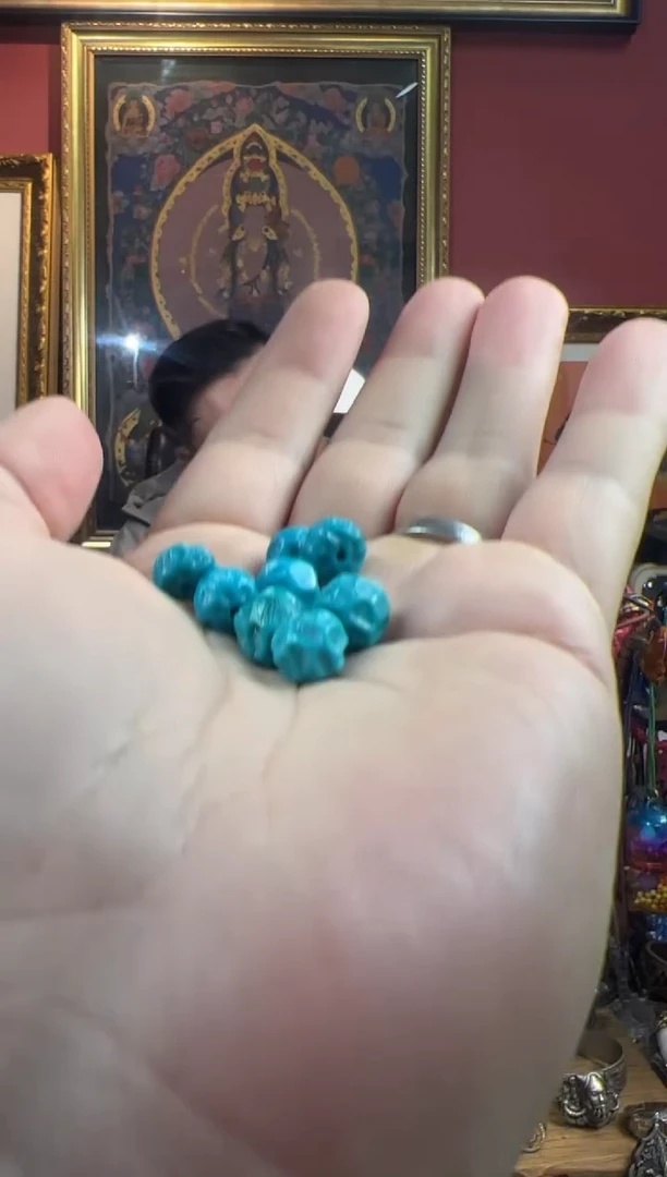 未镶嵌绿松石.11号  绿松石配饰套装ylp9.5+mm多样性发1