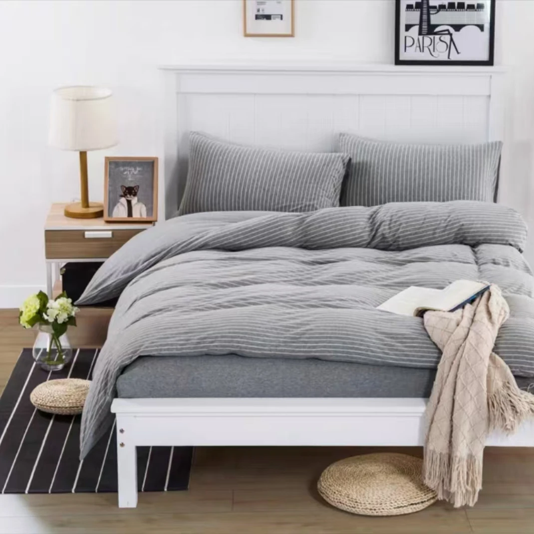 【孤品清仓】上海民光家纺全棉水洗棉床笠枕套被套亲肤柔软舒适