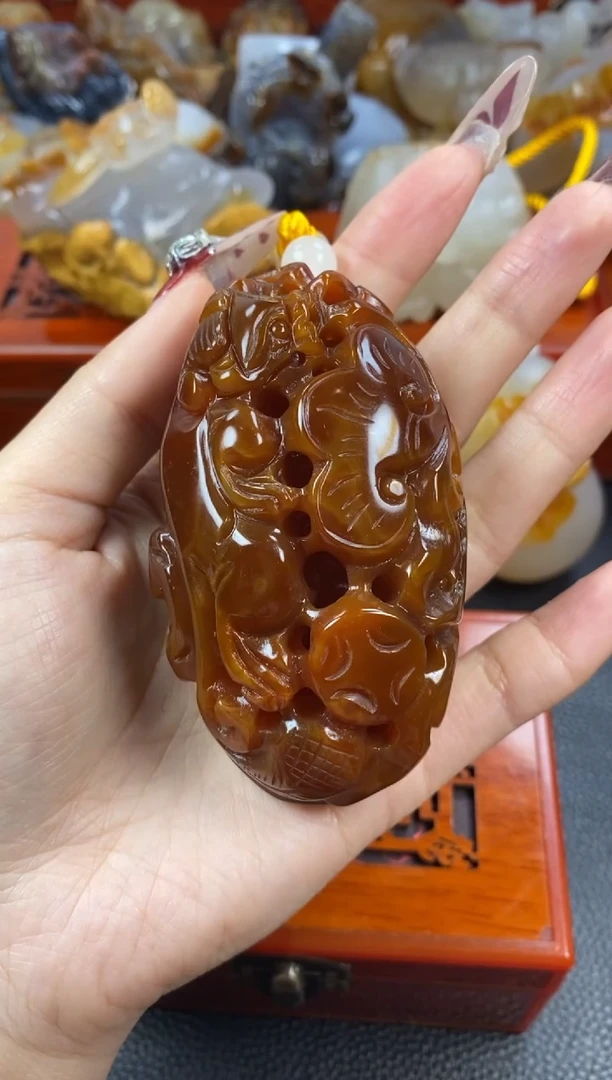 【闪购商品】玛瑙/玉髓手把未镶嵌1