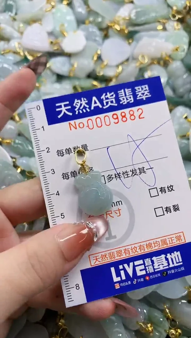 颈饰未镶嵌翡翠黎*檀天然A货翡翠
