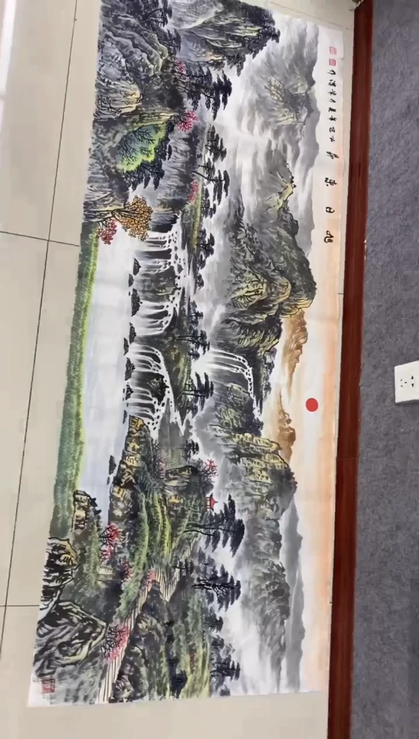 国画沈常滨 省美协 小六尺180*70cm