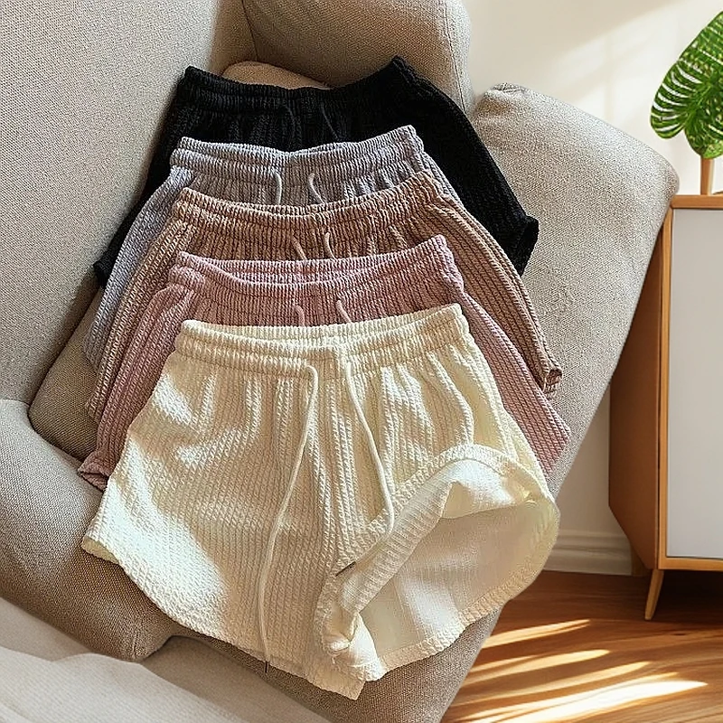 短裤高腰夏季运动裤2025宽松休闲大码卫裤显瘦热裤新款女阔腿裤子