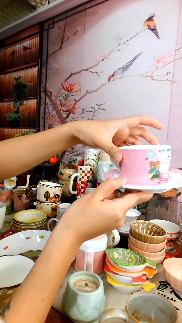 【茶瓷物语闪购链接】小熊咖啡杯