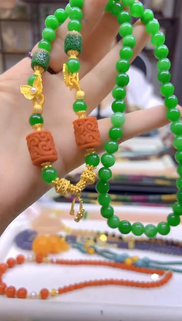 翡翠未镶嵌项链DIY款XQ14