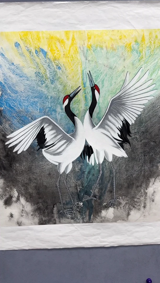 国画用****3杨风顺老师国画真品