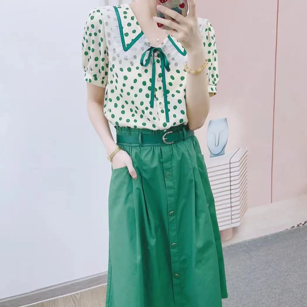 T117-3气质套装薄款高腰显瘦百搭款时尚套装裙