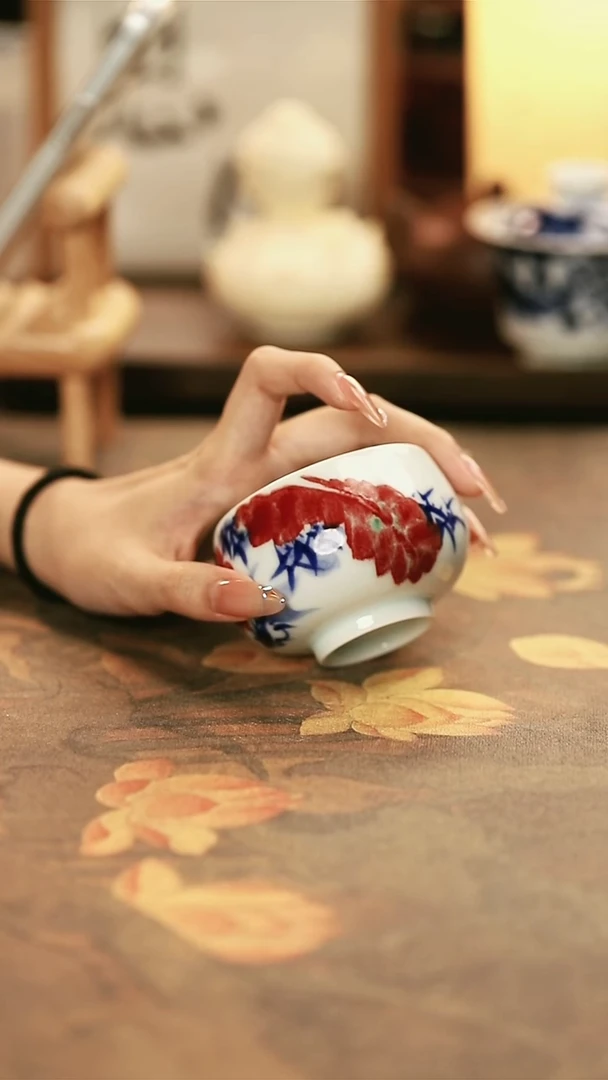 陶瓷手工手绘茶器-68