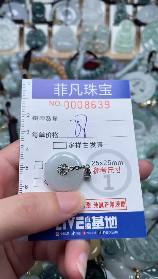 翡翠未镶嵌颈饰00..8639