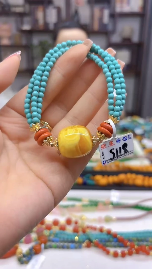 【闪购商品】蜜蜡手链未镶嵌DIY款S118