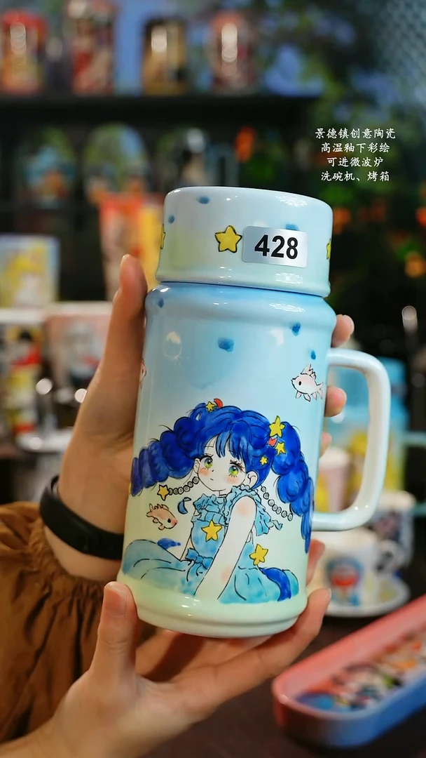 景德镇高温釉下彩纯手工手绘428