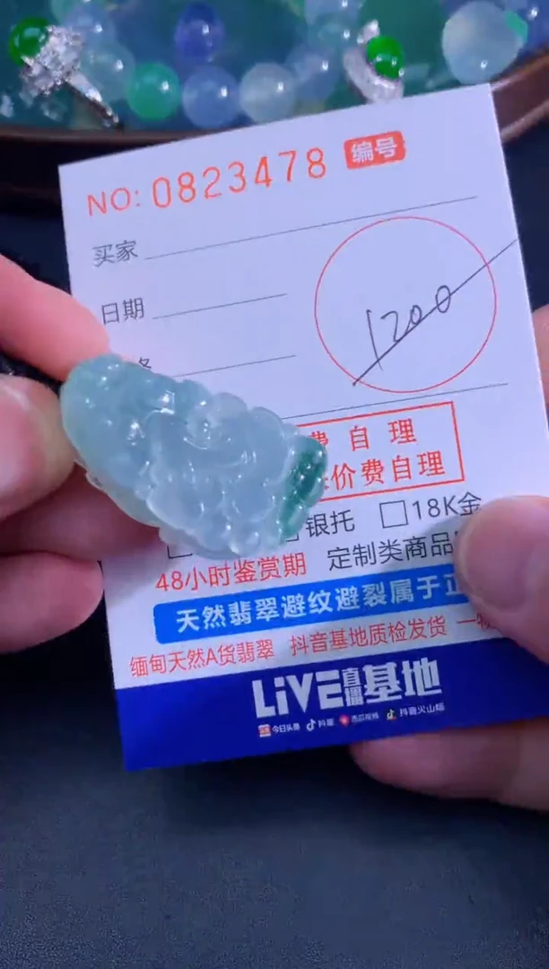 颈饰未镶嵌翡翠天然A货翡翠