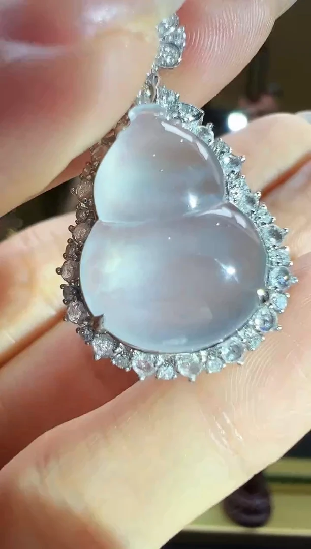 翡翠18K金镶嵌颈饰LC0711-36