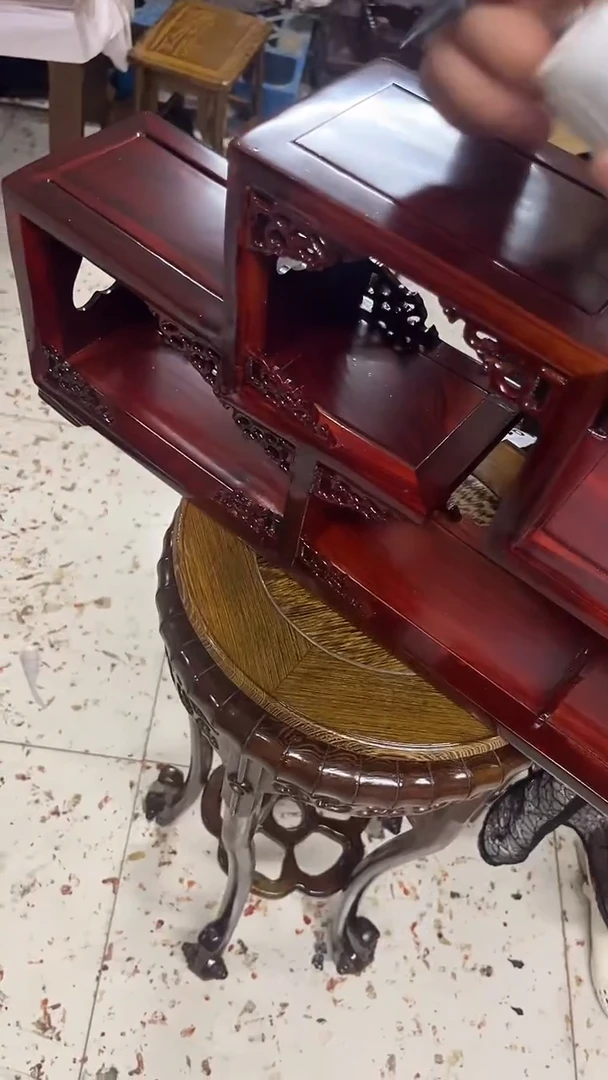 木犇*哥小叶红檀博古架