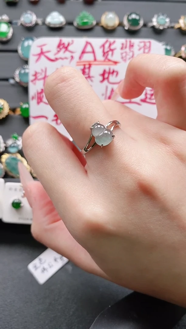 【闪购商品】翡翠戒指银S925镶嵌11111111