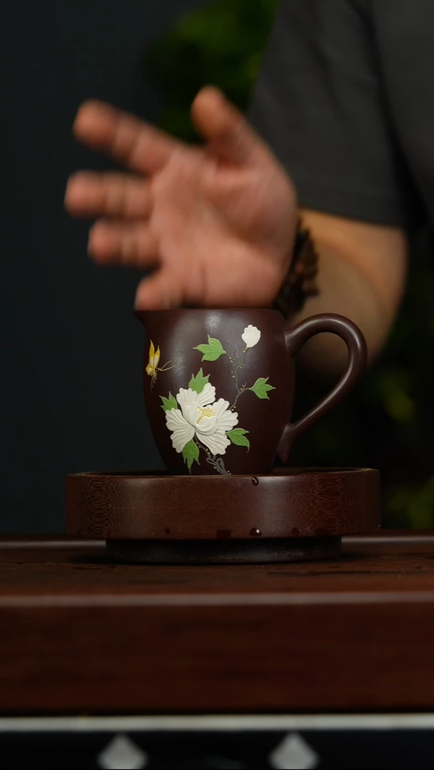茶壶紫砂a13石红公道杯