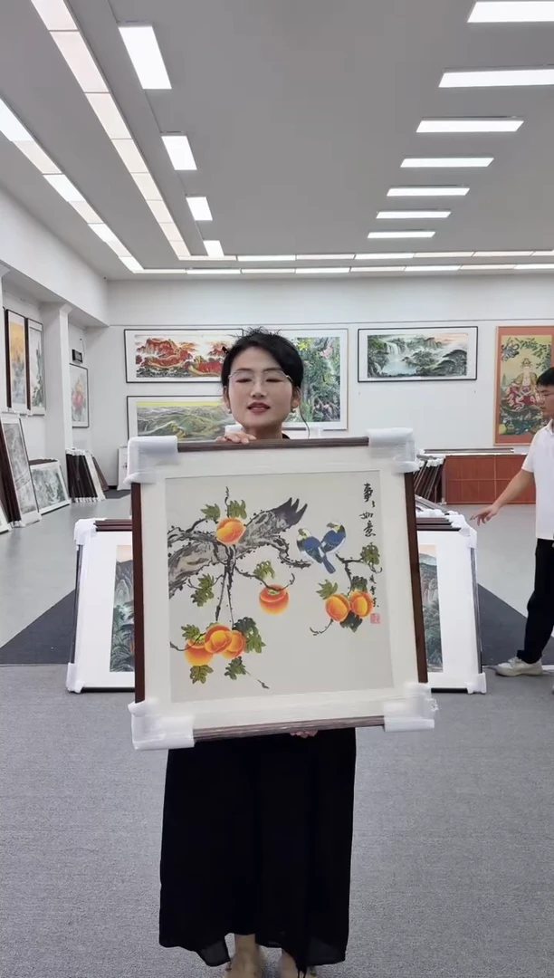 国画手绘   斗方   60*60