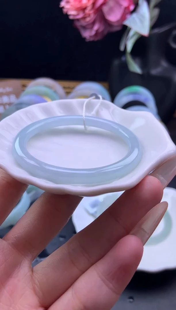 未镶嵌手镯定制翡翠54-56「定制不退不换」