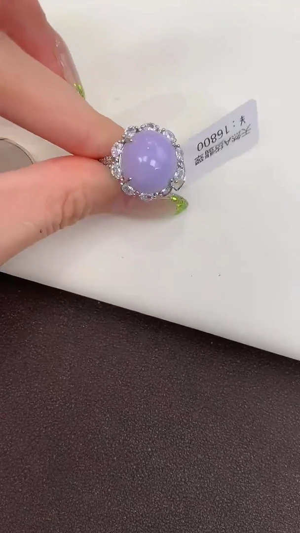 颈饰银S925镶嵌翡翠天然缅甸a货翡翠