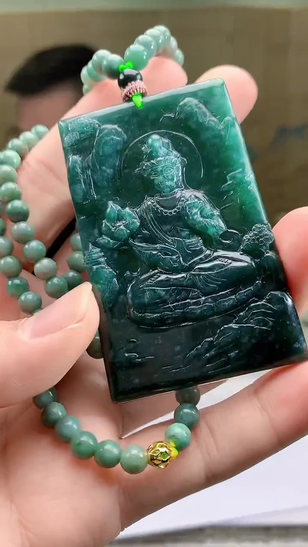 【闪购商品】定制翡翠未镶嵌5152bb-毛货挂件26赠珠链