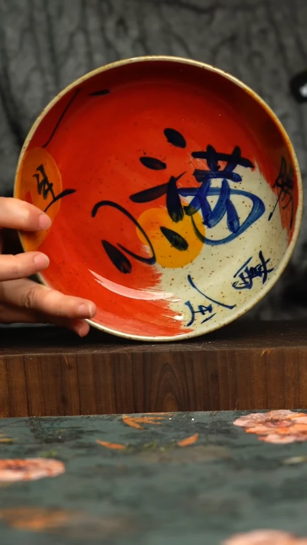 杯釉下彩手工手绘同款陶器