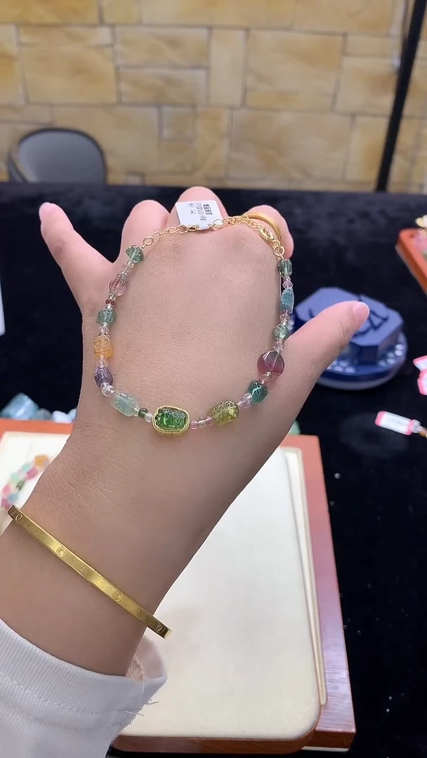 未镶嵌手链碧玺独家设计款多样性发其一