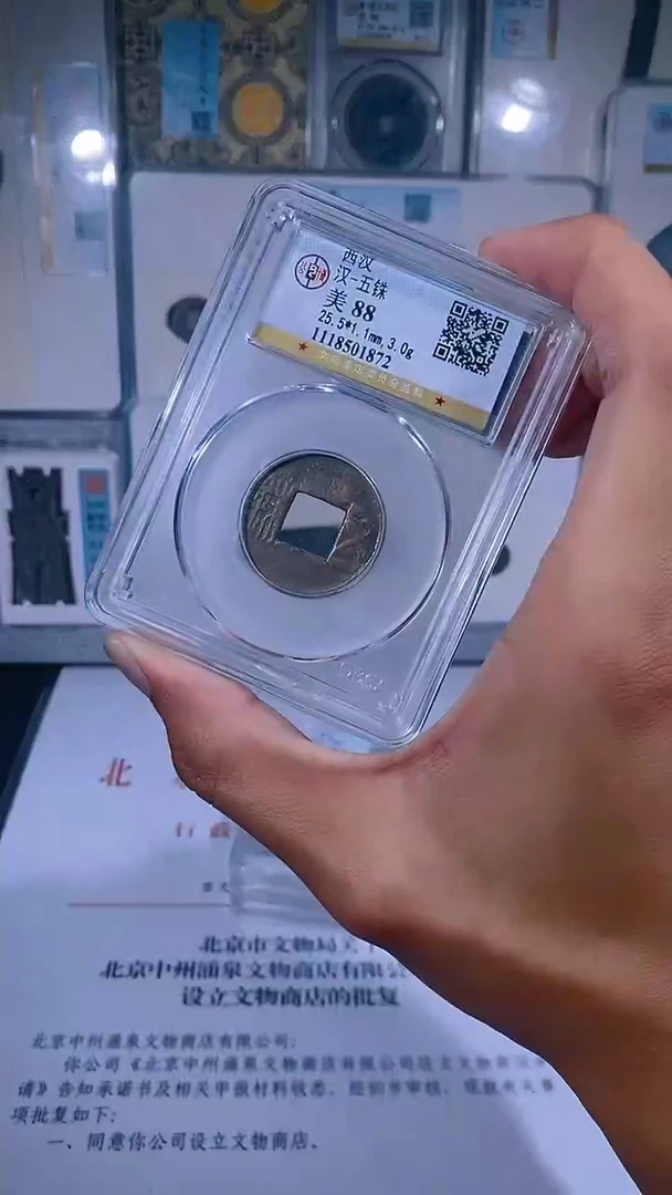 铜琪珍  西汉五铢一枚