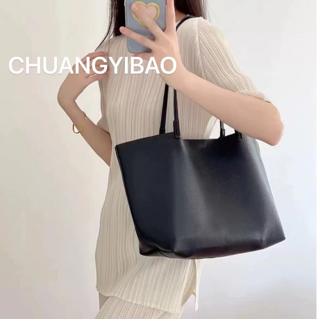 小众高级感托特包大容量简约时尚休闲潮流软面包单肩通勤软皮女包