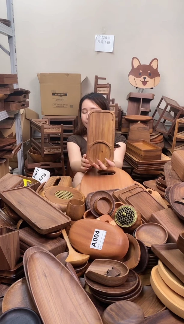 木  南美胡桃木点心盘（圆角边）