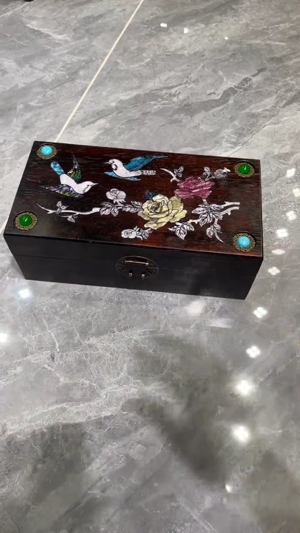 木花开富贵首饰盒
