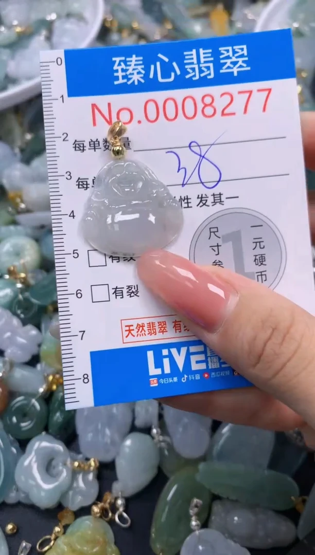 翡翠未镶嵌颈饰8277