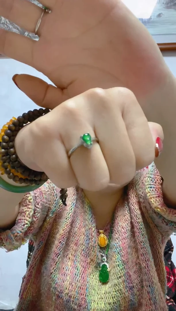 未镶嵌戒指翡翠天然A货 假一罚四