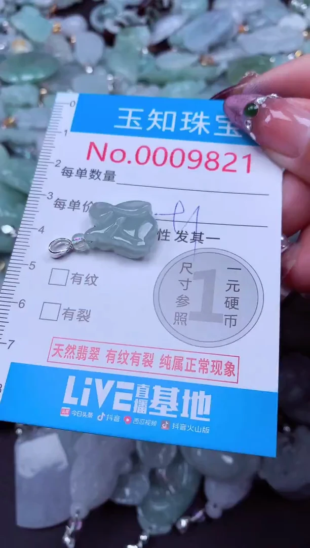 吊坠(不含链)未镶嵌翡翠9821