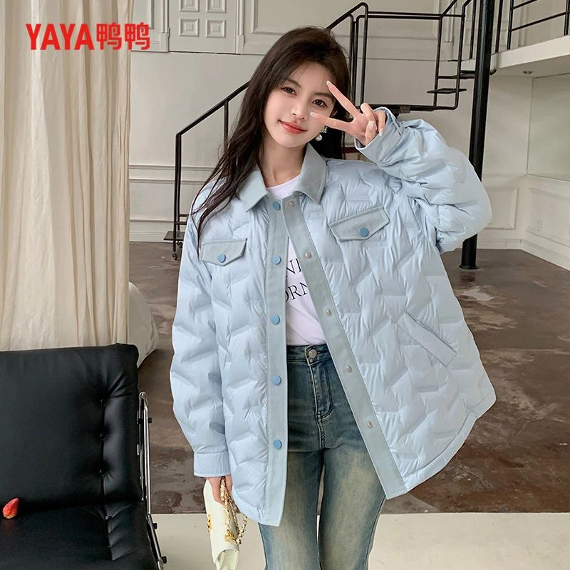 鸭鸭短款羽绒服女装时尚休闲百搭保暖韩版YE3A635307P