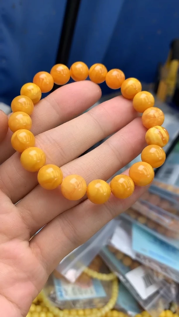 裸石蜜蜡未镶嵌手串