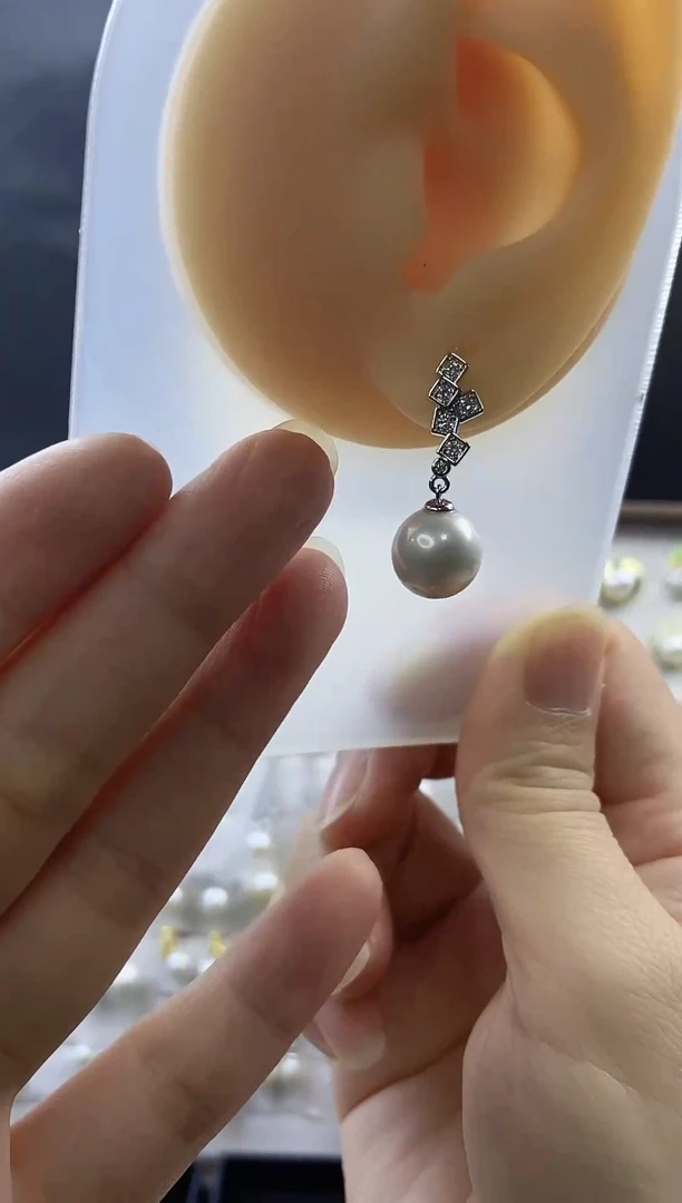 合金耳饰淡水珍珠94