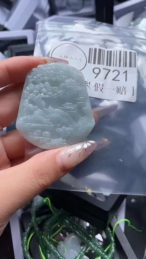 吊坠(不含链)未镶嵌翡翠9721
