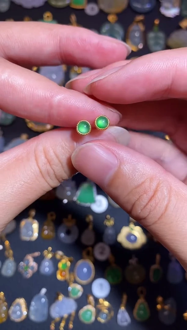 翡翠银S925镶嵌颈饰天然A货翡翠