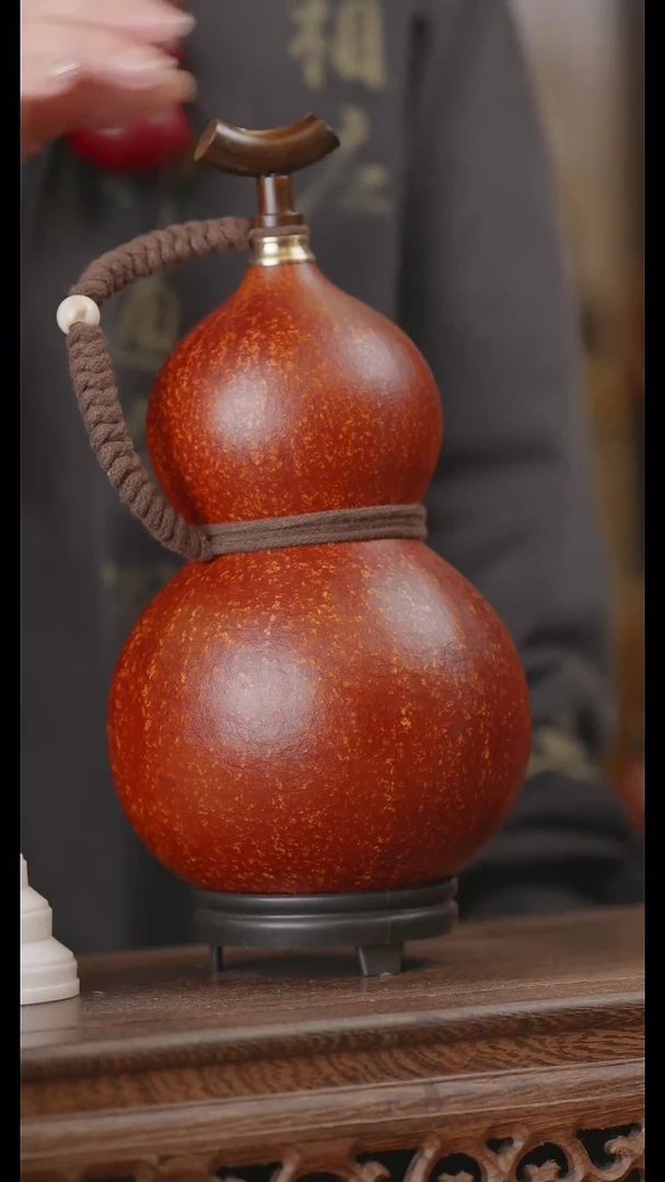 【闪购商品】241号精品天然大漆工艺防渗内胆酒葫芦~