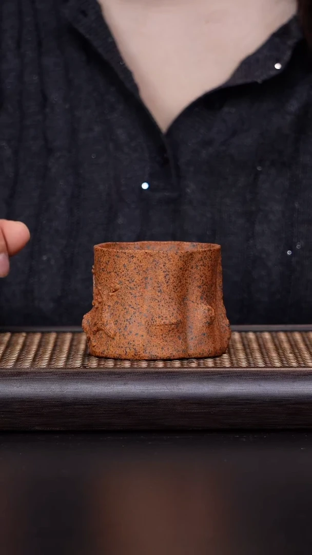 茶杯紫砂龙窑柴烧 紫砂主人杯