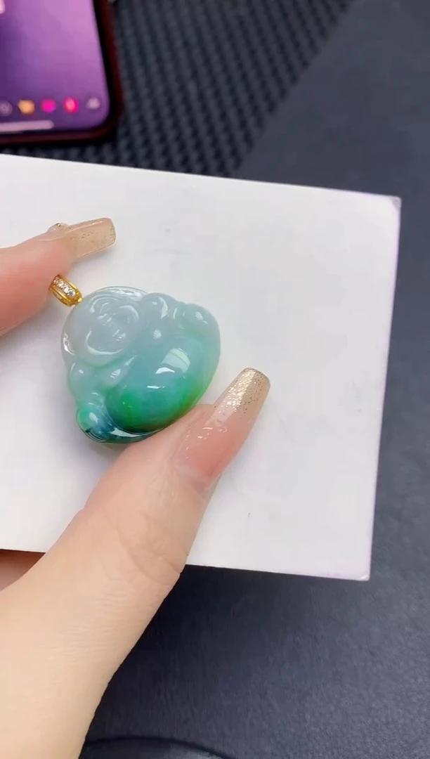 颈饰未镶嵌翡翠缅甸天然翡翠A货