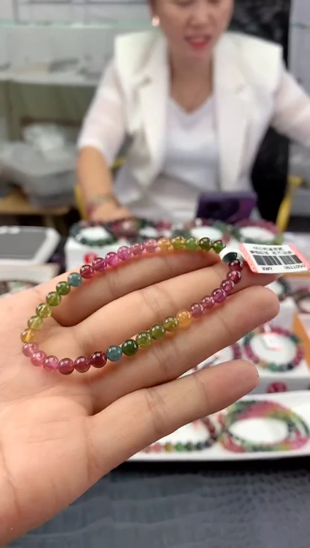 未镶嵌手串碧玺多样性发一条