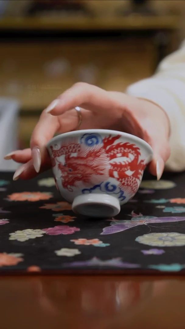 杯景德镇陶瓷杯碗柴烧多人