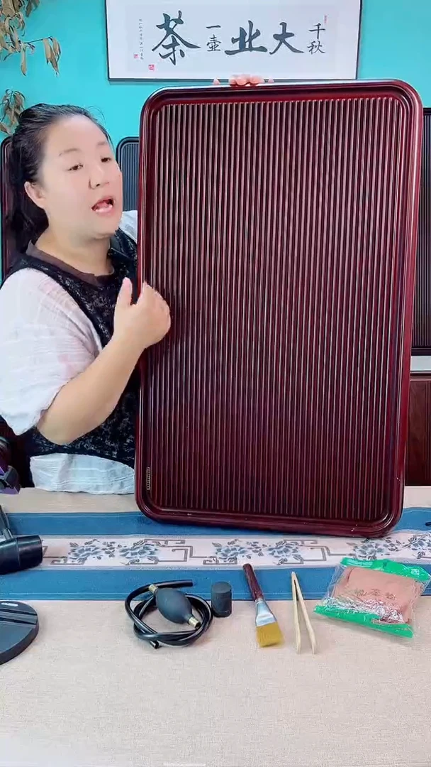千川红色款式茶盘80*50*5