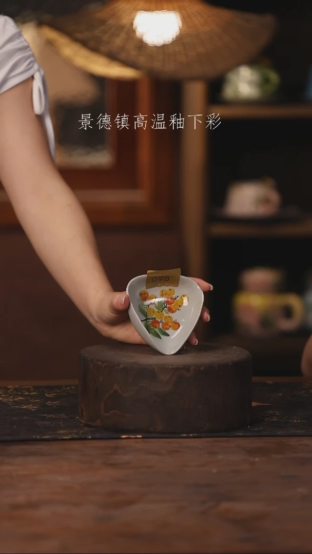 陶瓷景德镇高温釉下手绘陶瓷098
