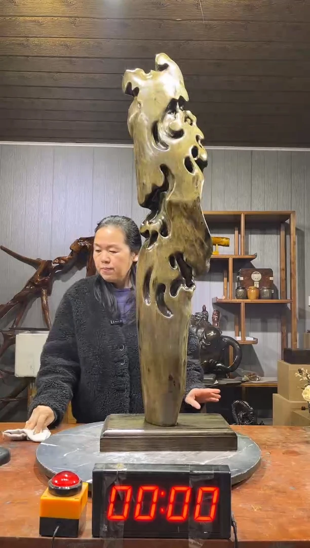 金丝楠沙*阴沉木随行摆件