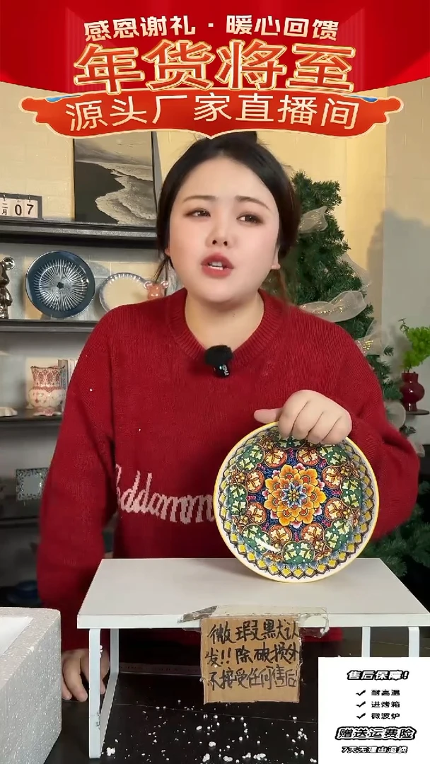 【闪购商品】瓷波西米亚盘子-2只装-黄