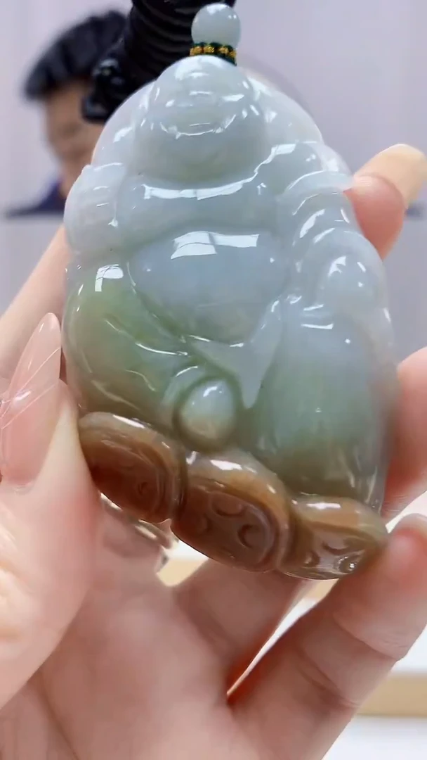 未镶嵌定制翡翠5028DD-毛货挂件65